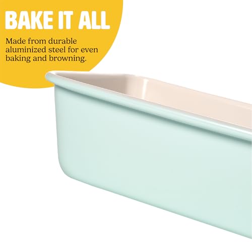 Clean Ceramic Loaf Pan Set (9-Inch x 5-Inch / Aqua)