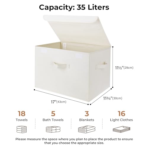 Memory Keepsake Storage Box (Ivory White / Extra Large-2 Pack)