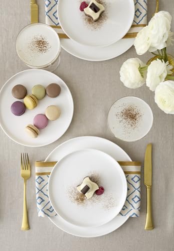 Modern White Porcelain 18 (18-Piece Dinnerware Set)