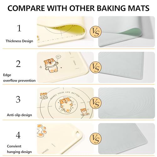28x20 Inch Extra Thick Silicone Pastry Board