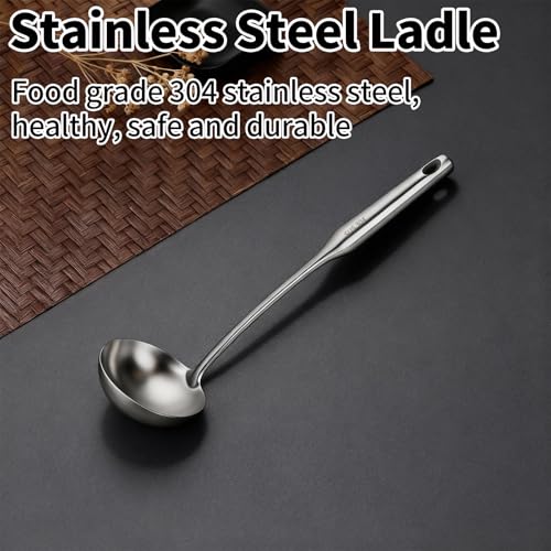 13.4" 304 Stainless Steel Soup Ladle (M)