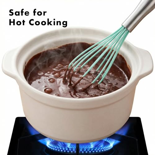 10 Inch Teal Silicone Whisk (10 inch teal)