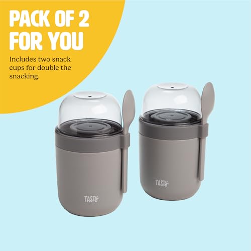 Travel Snack Cups with Spoons (2 Count)