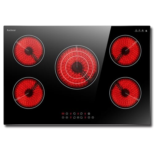 30 Inch Electric Cooktop (Black30 inch 5 burners)