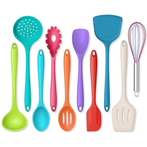 Silicone Kitchen Utensils (Colorful)