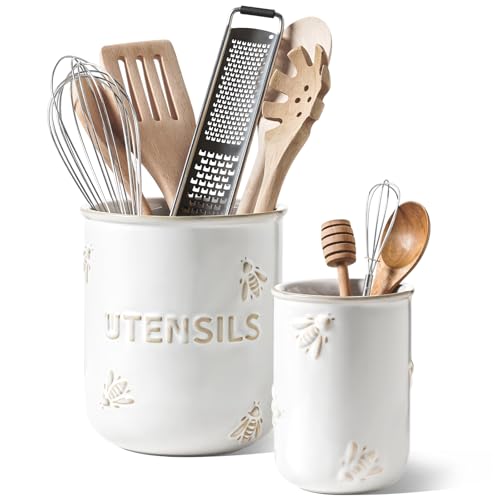 Kitchen Utensil Holder Set of 2 (Bee(S+L))