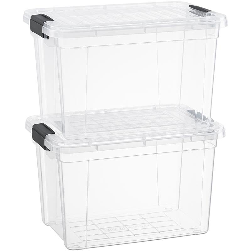Storage Bins with Lids (4.7 Quart)
