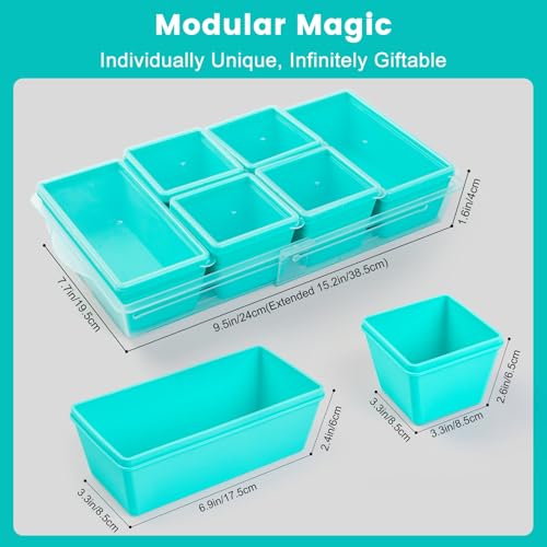 Silicone Freezer Molds with Lids (Blue / 4x 1-Cup & 2x 2-Cup)