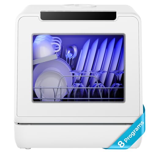 8 Program Countertop Dishwasher with 5L Tank