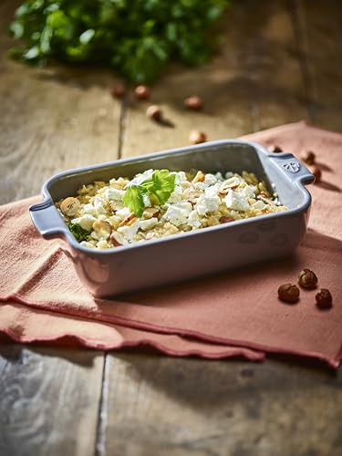 Rectangular Ceramic Baking Dish (Light Grey / 9.84 inches)
