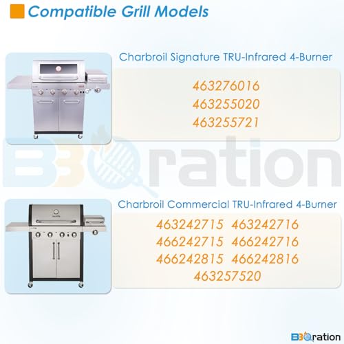 17 x 9 1 2 inch Grill Grate for Charbroil Tru Infrared 4 Burner 463255020 463242715 463242716 463276016 466242715 463257520 466242815 466242816 (17" x 9.5")
