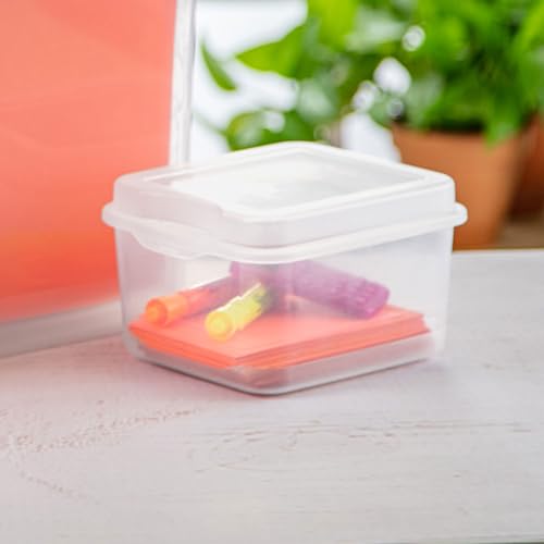 18038612 Small Flip Top Storage Box (1.5 Cubic Feet / 24 Pack)