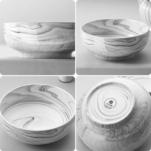 Large Serving Bowls (Marble Grey / 60 OZ (Set of 2))