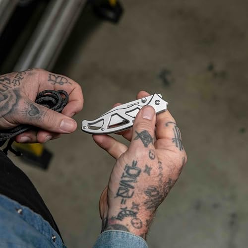 Gear Paraframe I EDC Folding Pocket Knife (0.5" / Paraframe I (Serrated Edge - Gray))