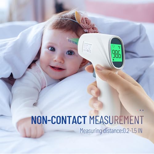 Forehead Thermometer for Adults and Kids (Grey)