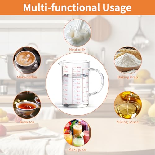 34OZ 1000ML Glass Measuring Cup (34Oz/4Cups/1L)