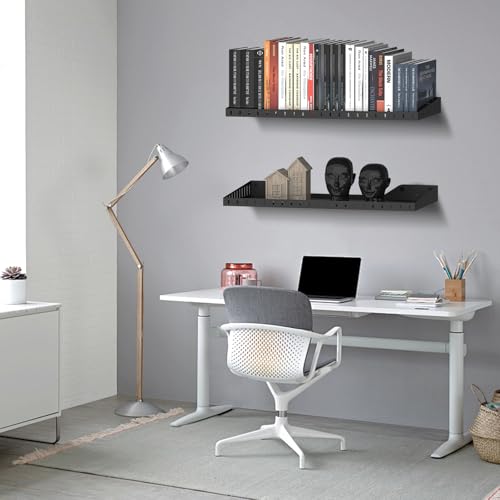 12 x 24 Inch Garage Wall Shelves (Black)