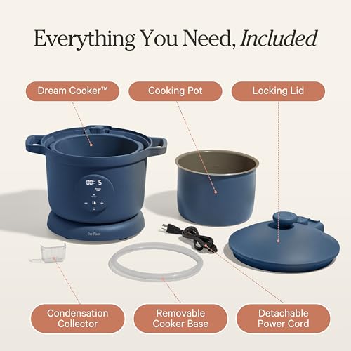 Dream Cooker 6 Qt Ceramic Nonstick Pressure Cooker & Multicooker (Blue Salt)