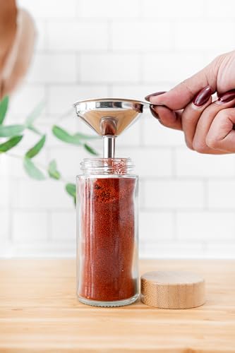 Glass Spice Jars with Label (24 Count)