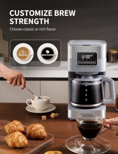 10 Cup Programmable Coffee Maker (Gray)