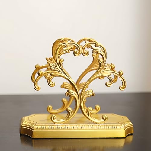 1 Gold Napkin Holder and 50 PCS Hydrangea Paper Napkins