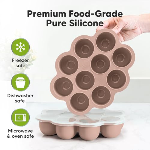 Silicone Food Freezer Trays with Lid (Dusk)