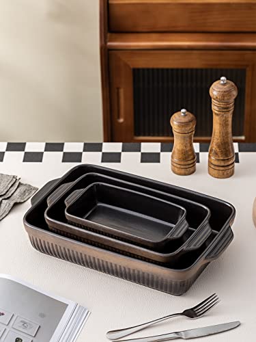 Ceramic Baking Dishes (Black)
