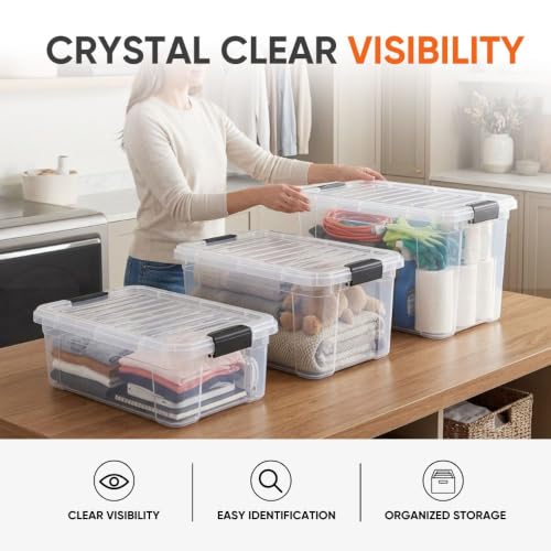 Storage Bins with Lids (36 Quart)