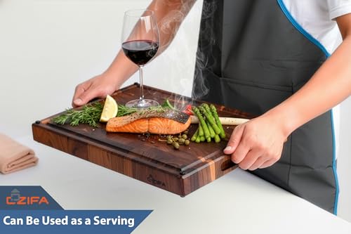 American Black Walnut Wood Cutting Board 20"x15"x2" Large (20 x 15 x 2 in / Black Walnut)
