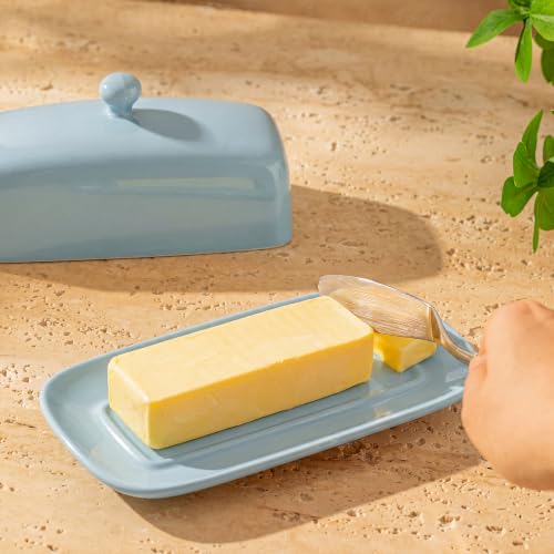 Butter Dish with Lid (Bluish Grey)