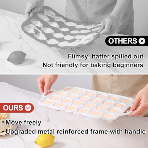 Silicone Mini Muffin Pan (White Confetti / 24-Cup Mini)