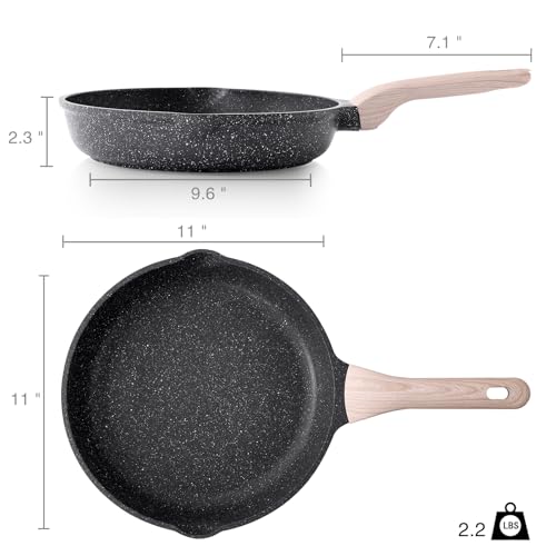 Non Stick Frying Pan Skillet (Classic Granite / 11 Inch)