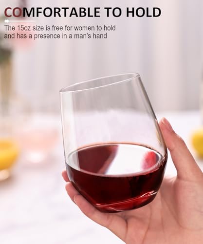 Wine Glasses Set (Set of 6-15 oz)