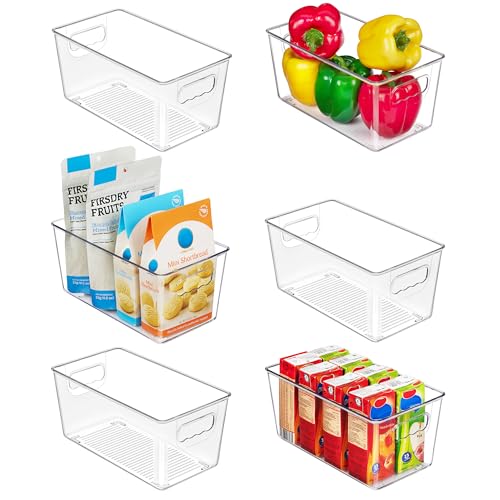 6 Pack Clear Storage Bins (6 Count)