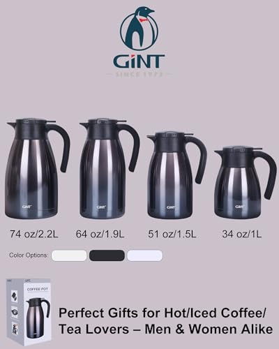 2.2L 74Oz Thermal Coffee Carafe (Purple / 74.4 Ounces)