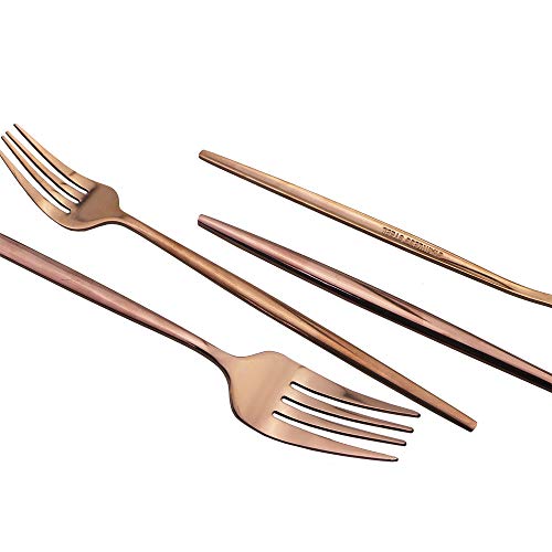 Rose Gold Silverware Set (Service for 4 / Rose Gold)