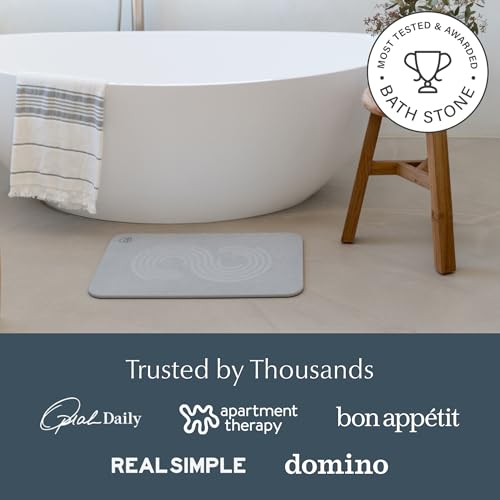 Home Stone Bath Mat Set (Zen Ash / 2 Pack)