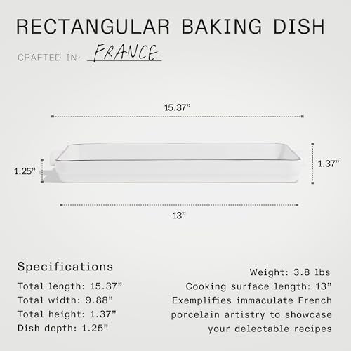 Cookware Baking Slab (Navy Rim)