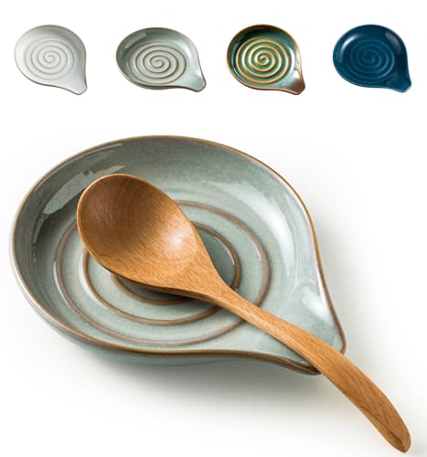 Spoon Rest for Kitchen Counter (Reactive Gray)