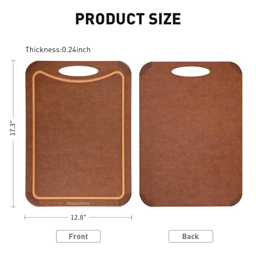Cutting Board with Non (17.3"L x 12.8"W)