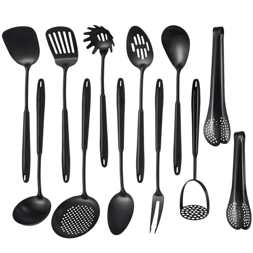 304 Stainlss Steel Matte Kitchen Utensils Set (12 Count)