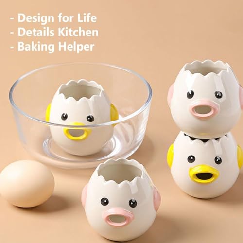 Ceramic Cute Egg Separator (Pink)
