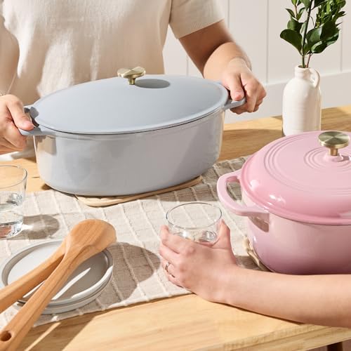 Oval 7.5 Quart Enamel Cast (French Gray / 7.5qt Oval)
