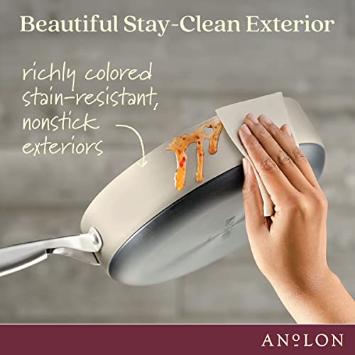 Achieve Hard Anodized Nonstick Sauté Pan with Lid (Saute Pan (3 Quart) / Silver)