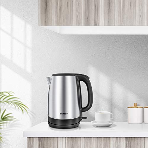 Comfee 1.7L Stainless Steel Electric Tea Kettle (Silver / stainless steel)
