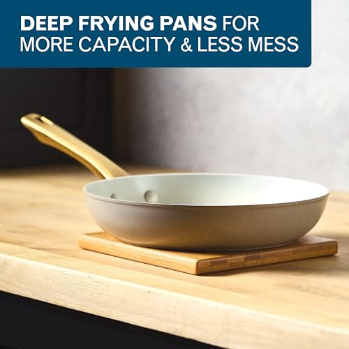 Forged Induction Ceramic Nonstick Cookware Set (Taupe / Cookware Set (12-Piece))