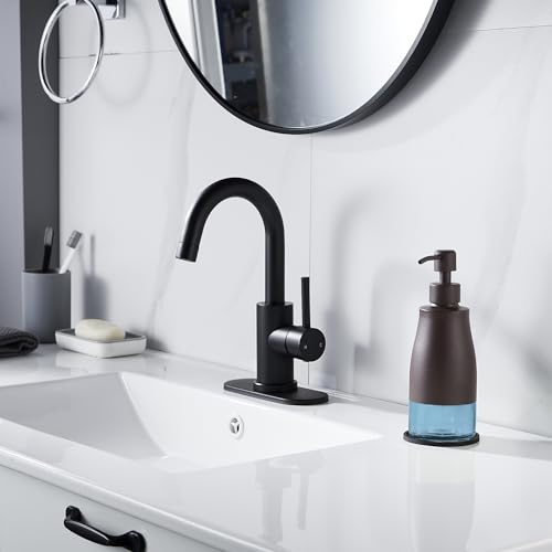 Matte Brown Soap Dispenser with Coaster & Stickers (Matte Brown)