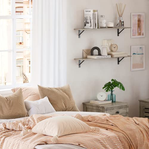 Long Wall Shelves (Grey Wash / 39.4 Inch)