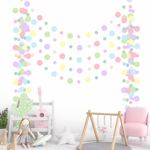 5 Pieces Circle Garland Banner Hanging (5 Count)