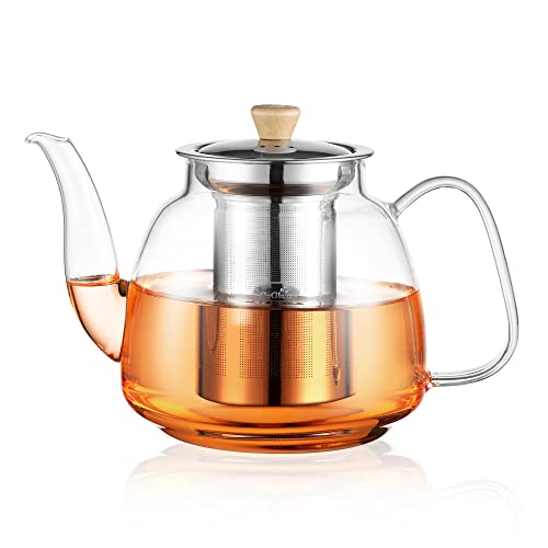 Glass Teapot with Infuser (37.5oz(1100ml))